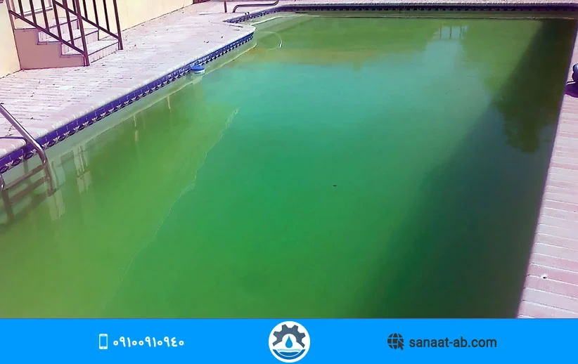 سبز شدن آب استخر