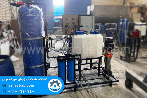 دستگاه تصفیه آب صنعتی با ظرفیت ۲۵ متر مکعب