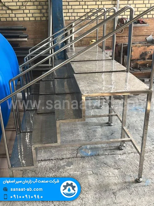 پله‌های استیل جهت صنایع داروسازی